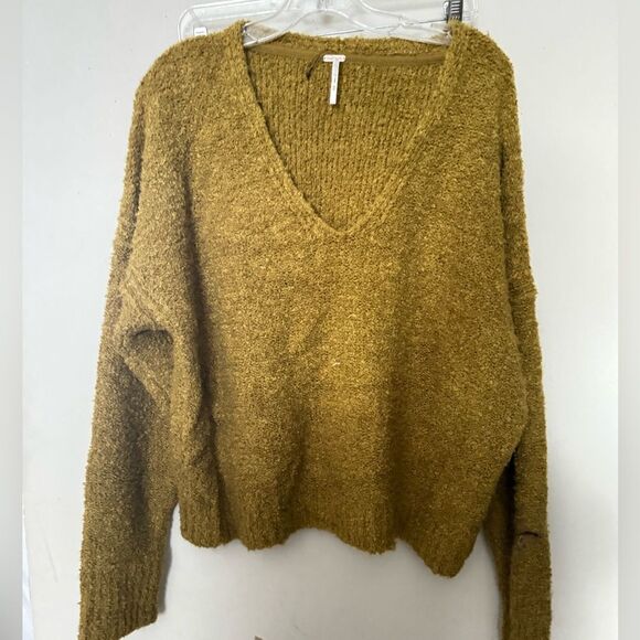 Free People Finders Keepers Oversized Pullover Sweater MOSS NEW - Picture 5 of 5